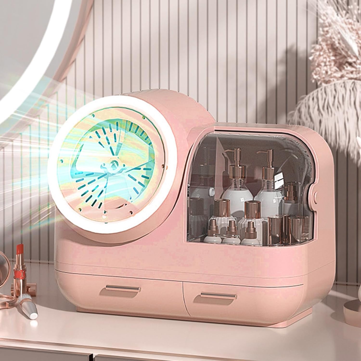 Lumière Vanity Box – LED Mirror Makeup Organiser & Display