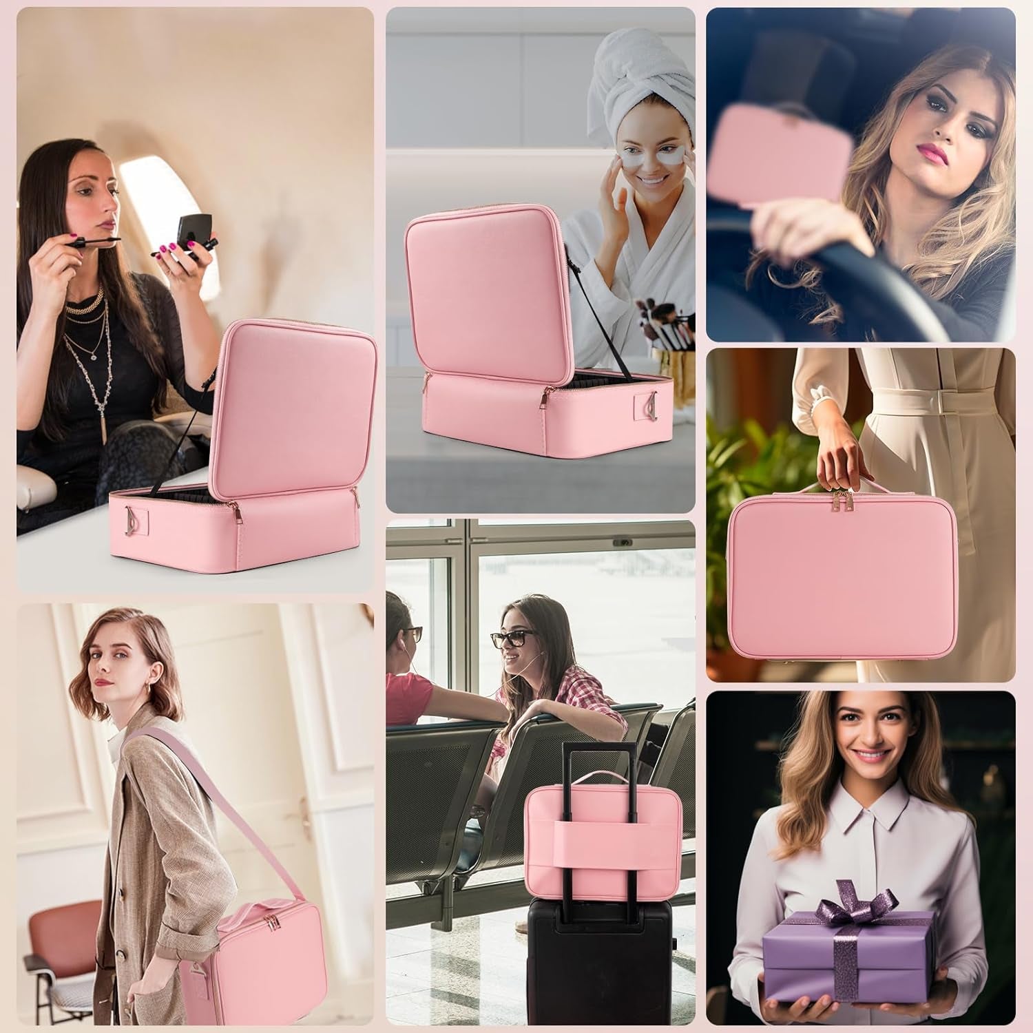 The Studio Case – Professional LED Mirror Cosmetic Organizer