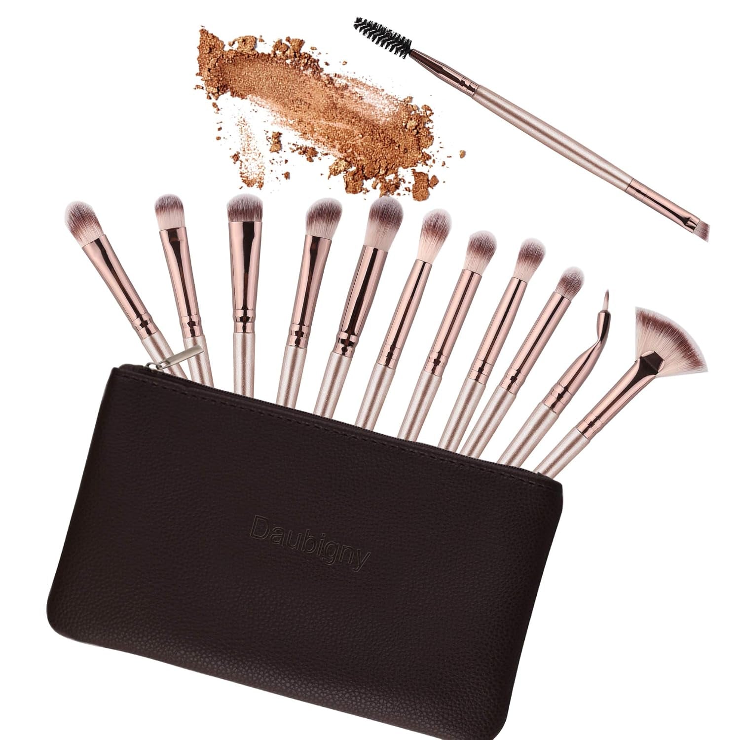 Maison Gold – Professional 12 Piece Eye Makeup Brush Collection