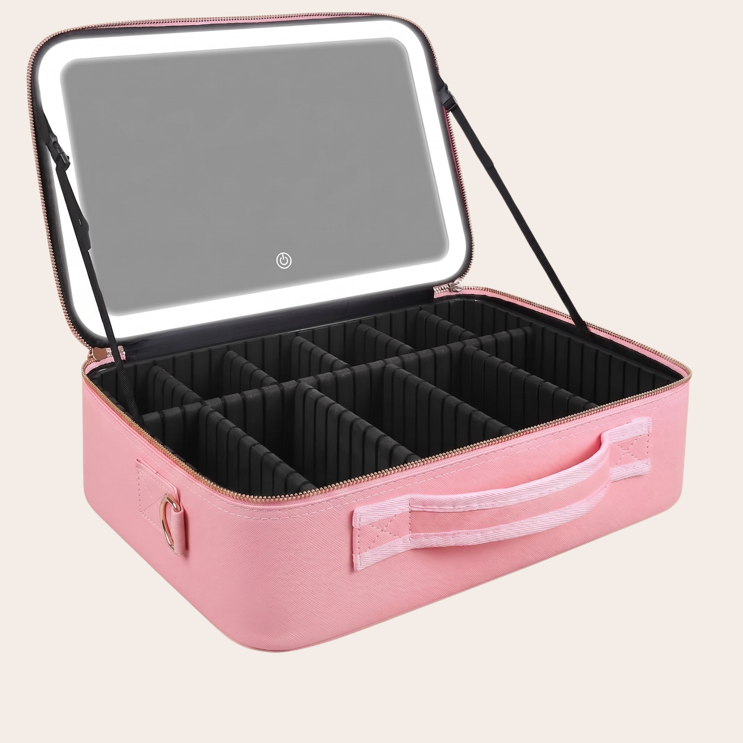 The Studio Case – Professional LED Mirror Cosmetic Organizer