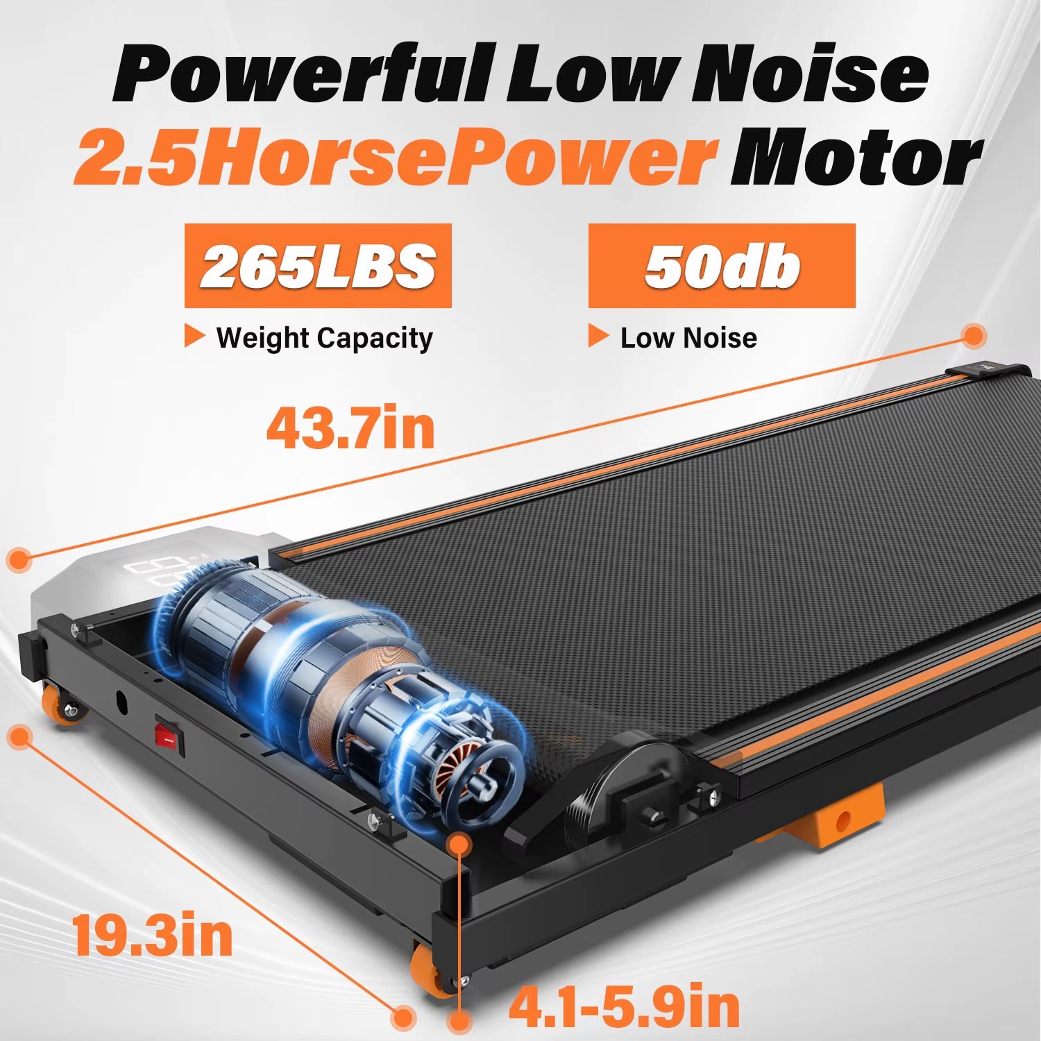 The Stride Pad – Foldable Under Desk Walking Treadmill