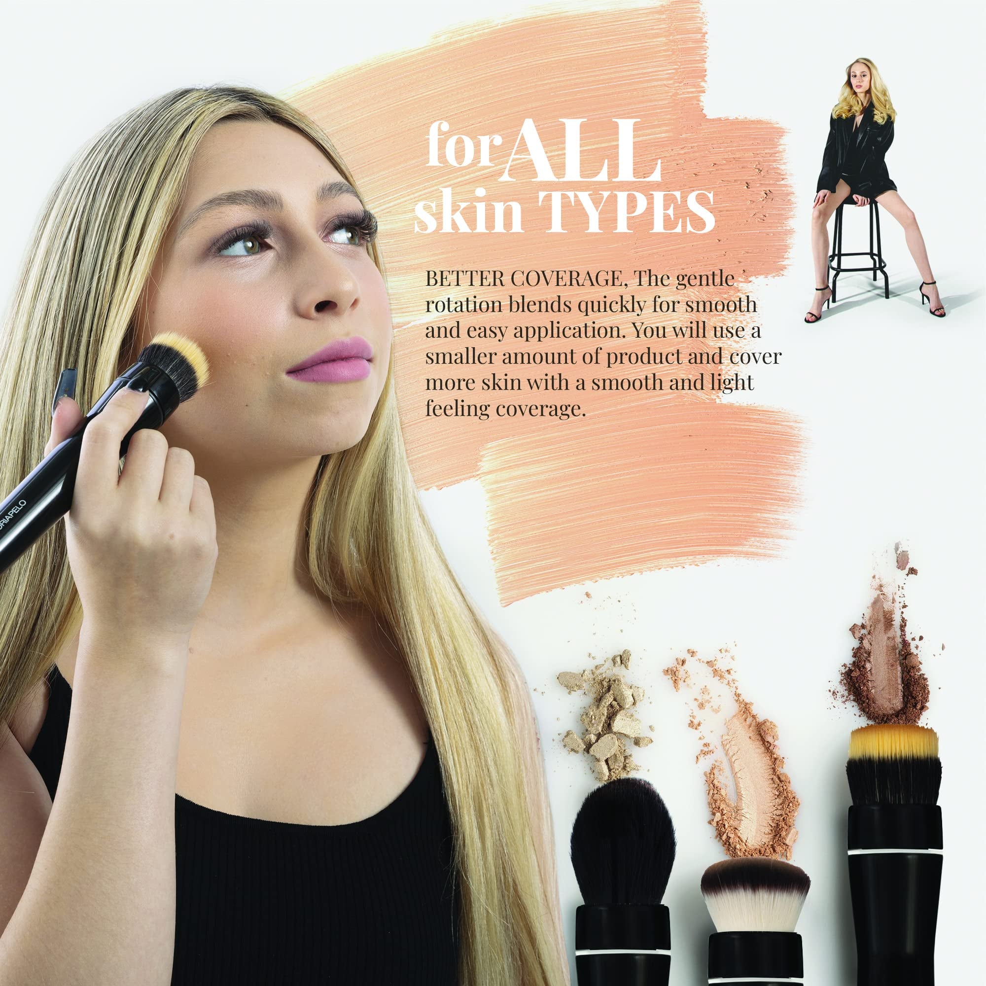 The Power Brush – Electric Handle Blush & Foundation Brush